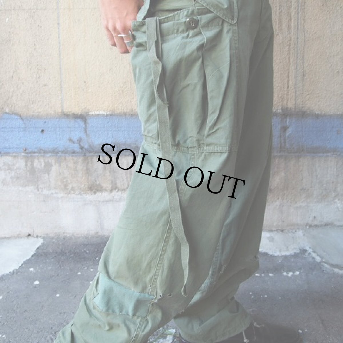 画像7: 60's US.MILITARY ジャングルファティーグパンツ 1st W27-29 (7)