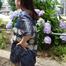 画像8: ink "BANDANA PATTERN SHIRT" BLUE TONE 【M】 (8)