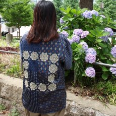 画像7: ink "BANDANA PATTERN SHIRT" BLUE TONE 【M】 (7)