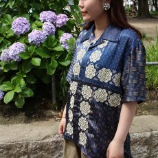 画像6: ink "BANDANA PATTERN SHIRT" BLUE TONE 【M】 (6)