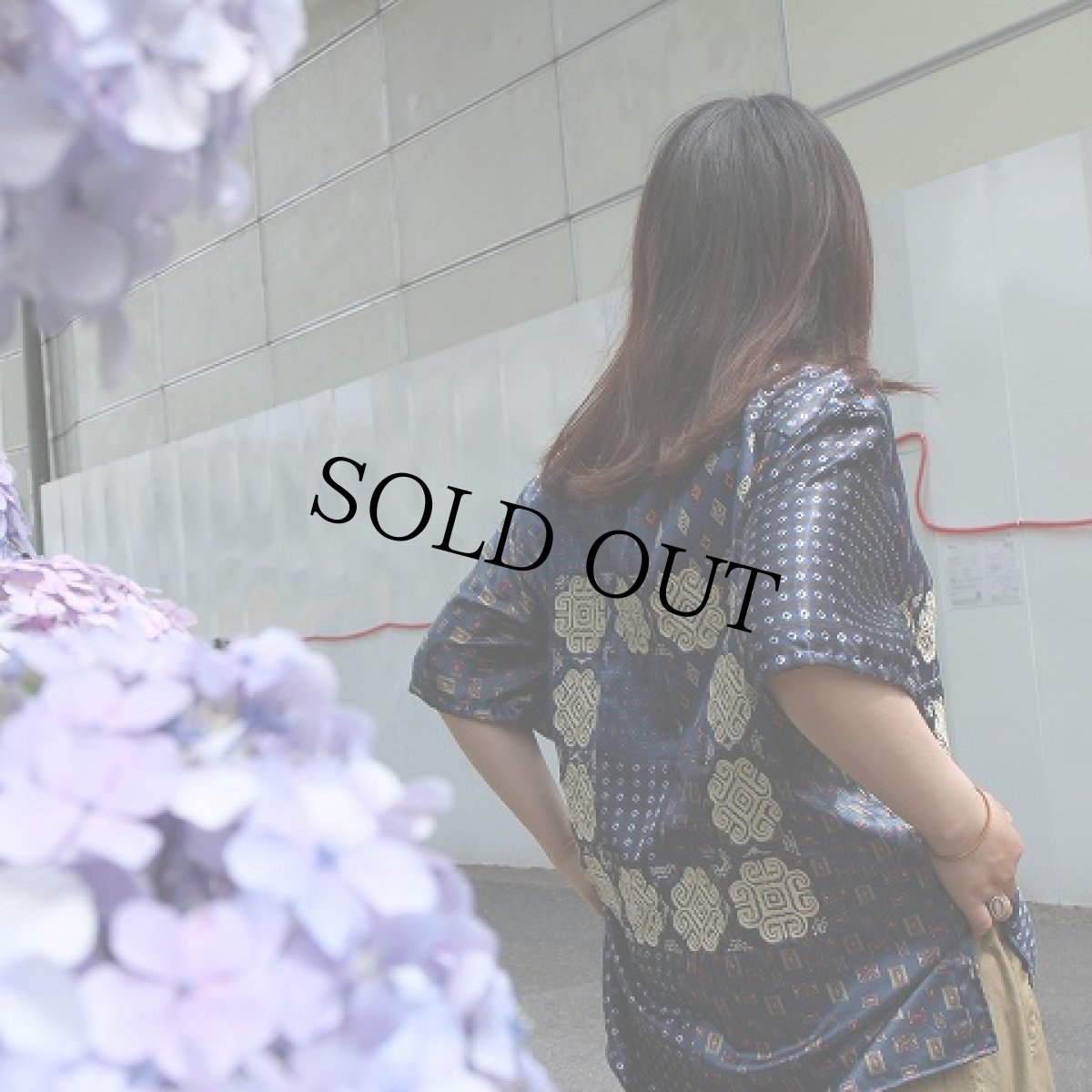 画像5: ink "BANDANA PATTERN SHIRT" BLUE TONE 【M】 (5)