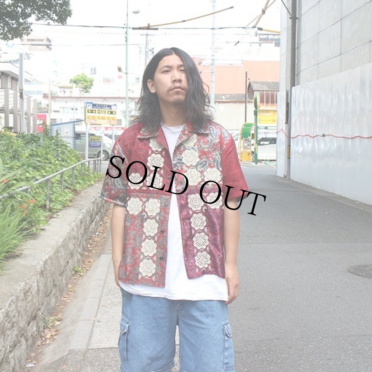 画像5: ink "BANDANA PATTERN SHIRT" RED TONE 【M】 (5)