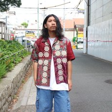 画像5: ink "BANDANA PATTERN SHIRT" RED TONE 【M】 (5)