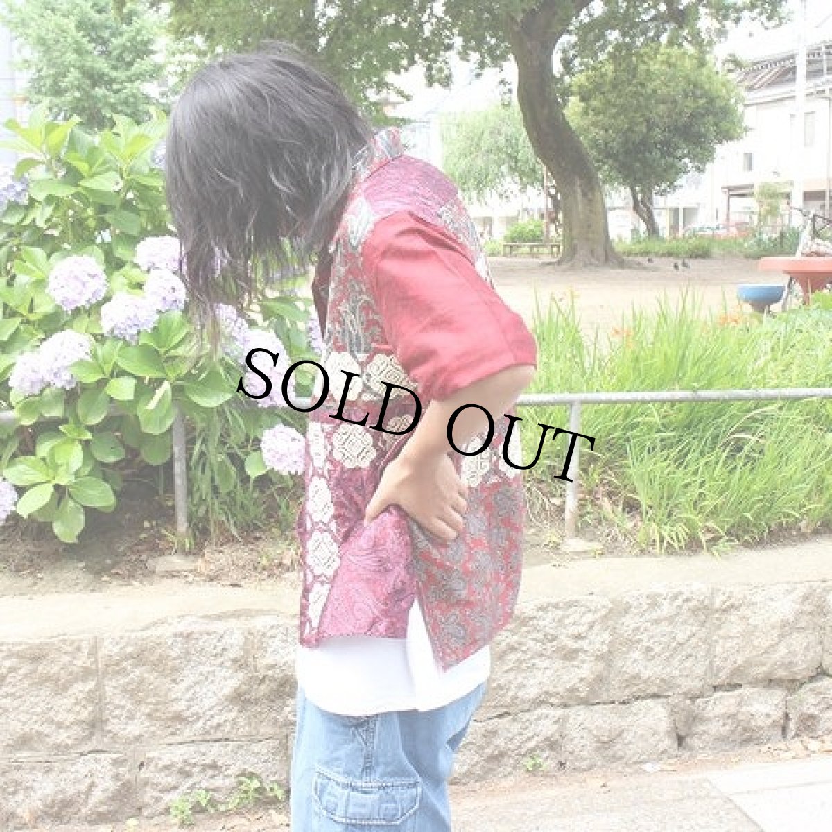 画像6: ink "BANDANA PATTERN SHIRT" RED TONE 【M】 (6)