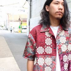 画像4: ink "BANDANA PATTERN SHIRT" RED TONE 【M】 (4)