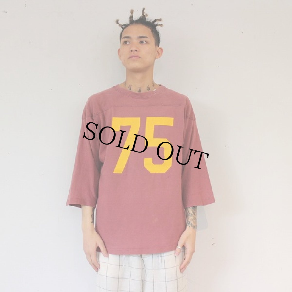 画像3: VINTAGE "MINNESOTA 75" Football T-shirt (3)