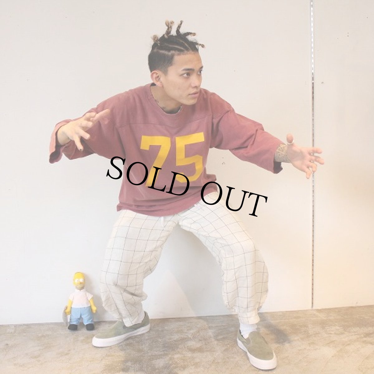 画像2: VINTAGE "MINNESOTA 75" Football T-shirt (2)