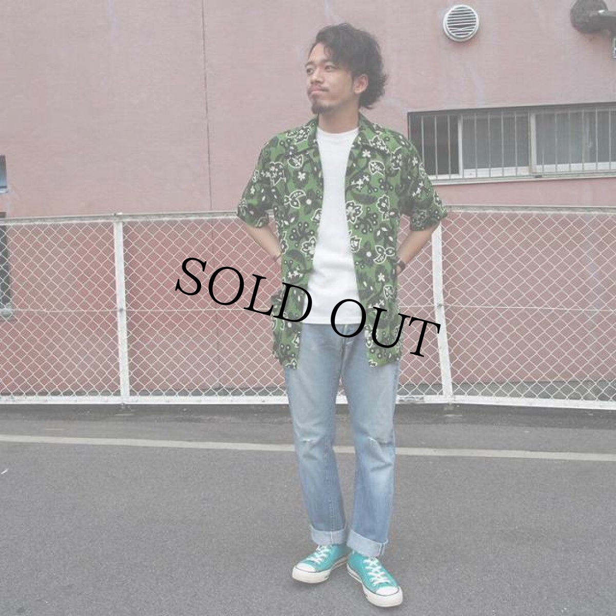 画像6: 50's〜60's 花柄ナイロン 開襟アロハシャツ (6)