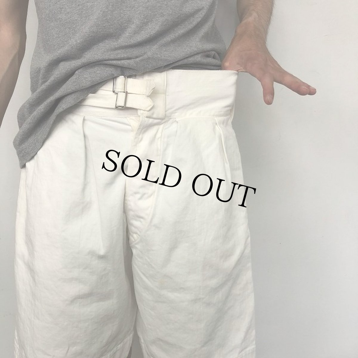 画像5: 40's Royal Navy Gurkha Shorts? W25-31 (5)