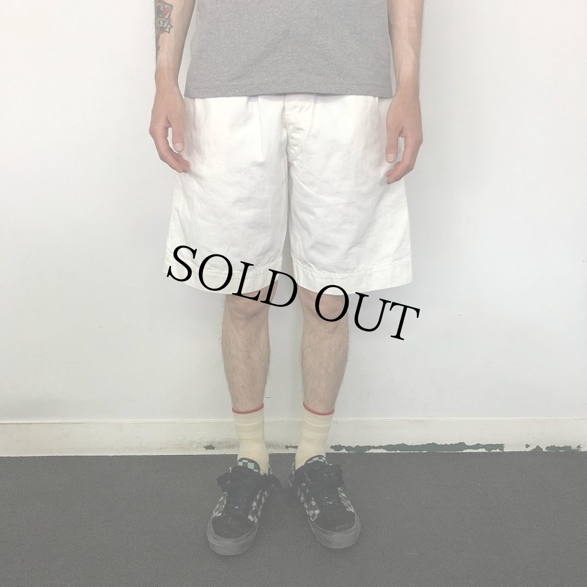 画像2: 40's Royal Navy Gurkha Shorts? W25-31 (2)