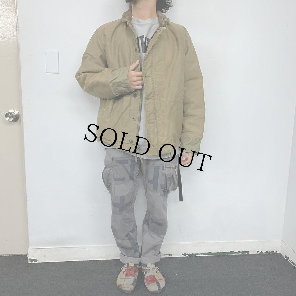 画像3: 50's US.NAVY N-1 ステンシル入り デッキジャケット (3)