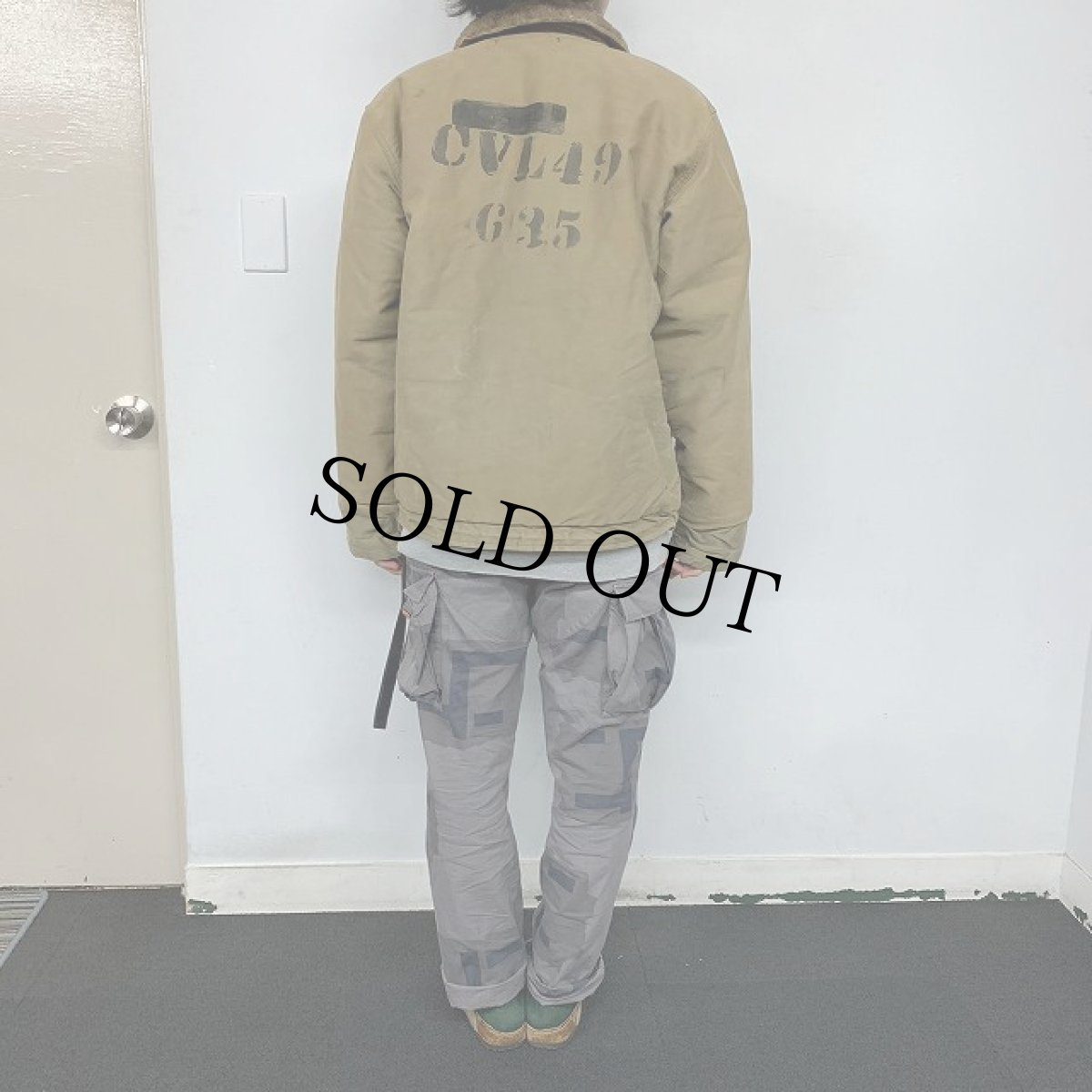 画像5: 50's US.NAVY N-1 ステンシル入り デッキジャケット (5)