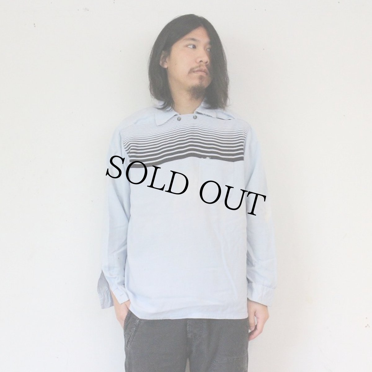 画像2: 50's Olympian by Tru Val Rayon Peterpan Shirt L (2)