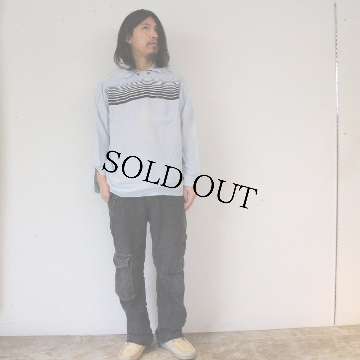 画像5: 50's Olympian by Tru Val Rayon Peterpan Shirt L (5)