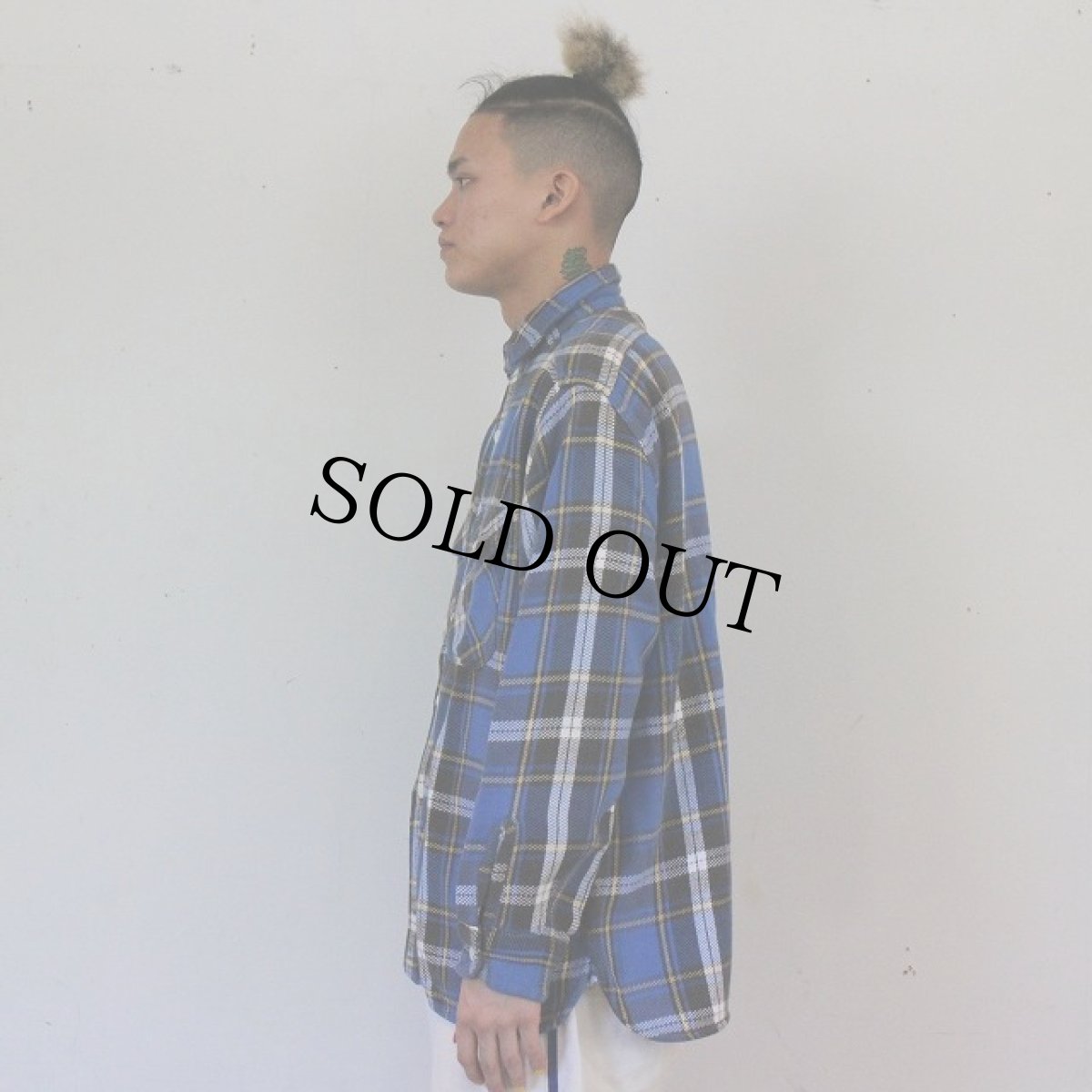 画像3: 60's King Kole マチ付き チェック柄ネルシャツ (3)