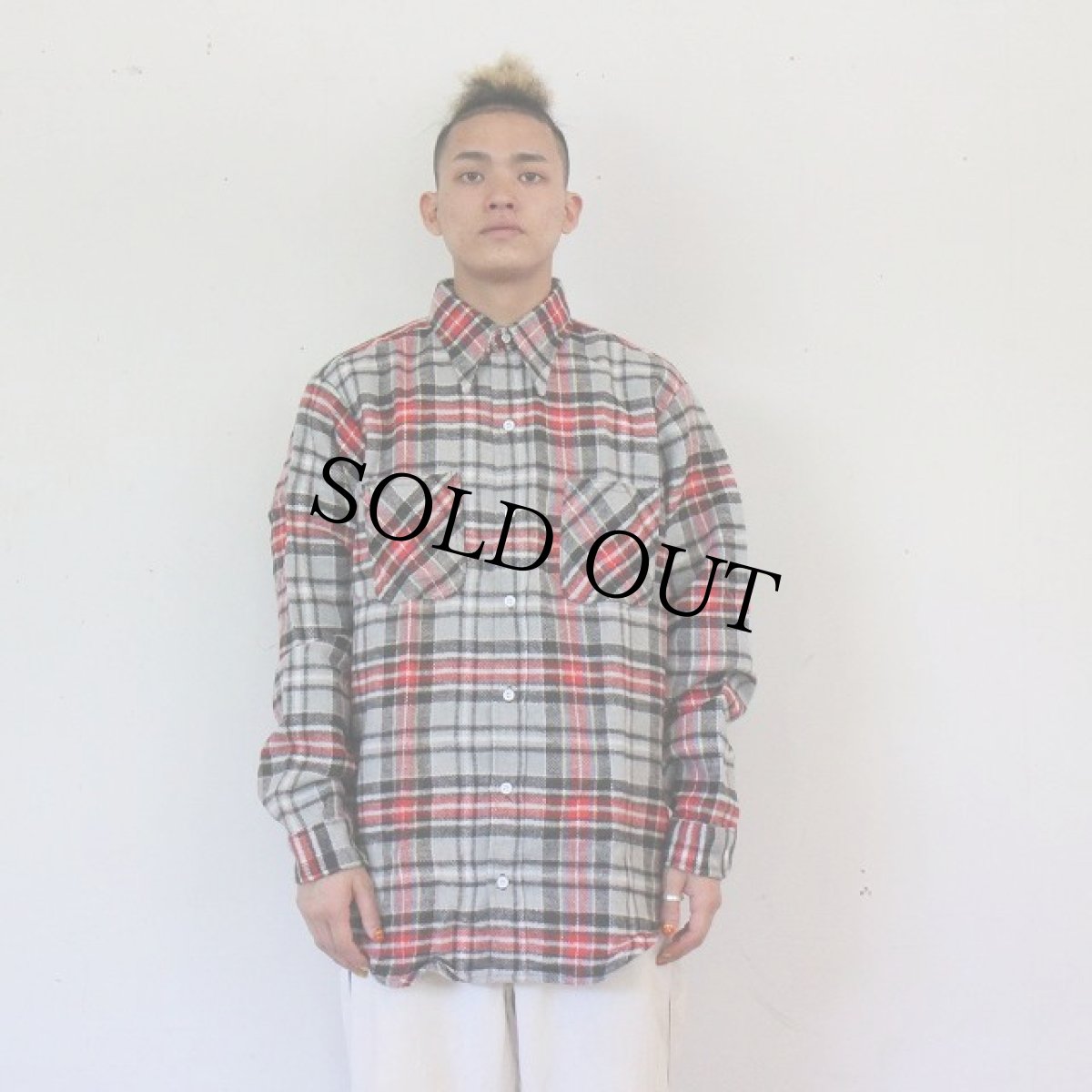 画像2: 70's BIGMAC チェック柄 コットンネルシャツ DEADSTOCK (2)