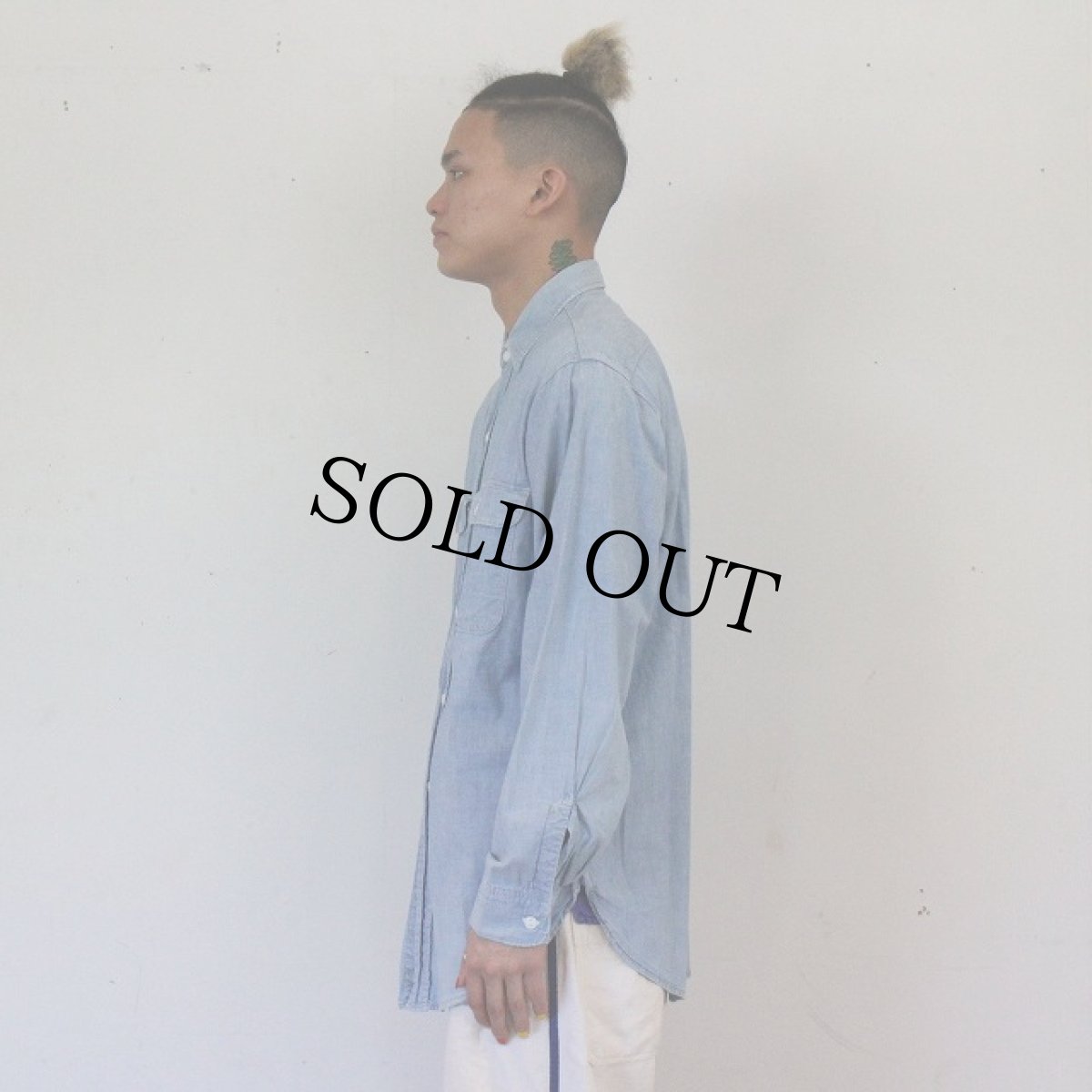 画像3: 50〜60's BIG MAC マチ付き シャンブレーシャツ (3)