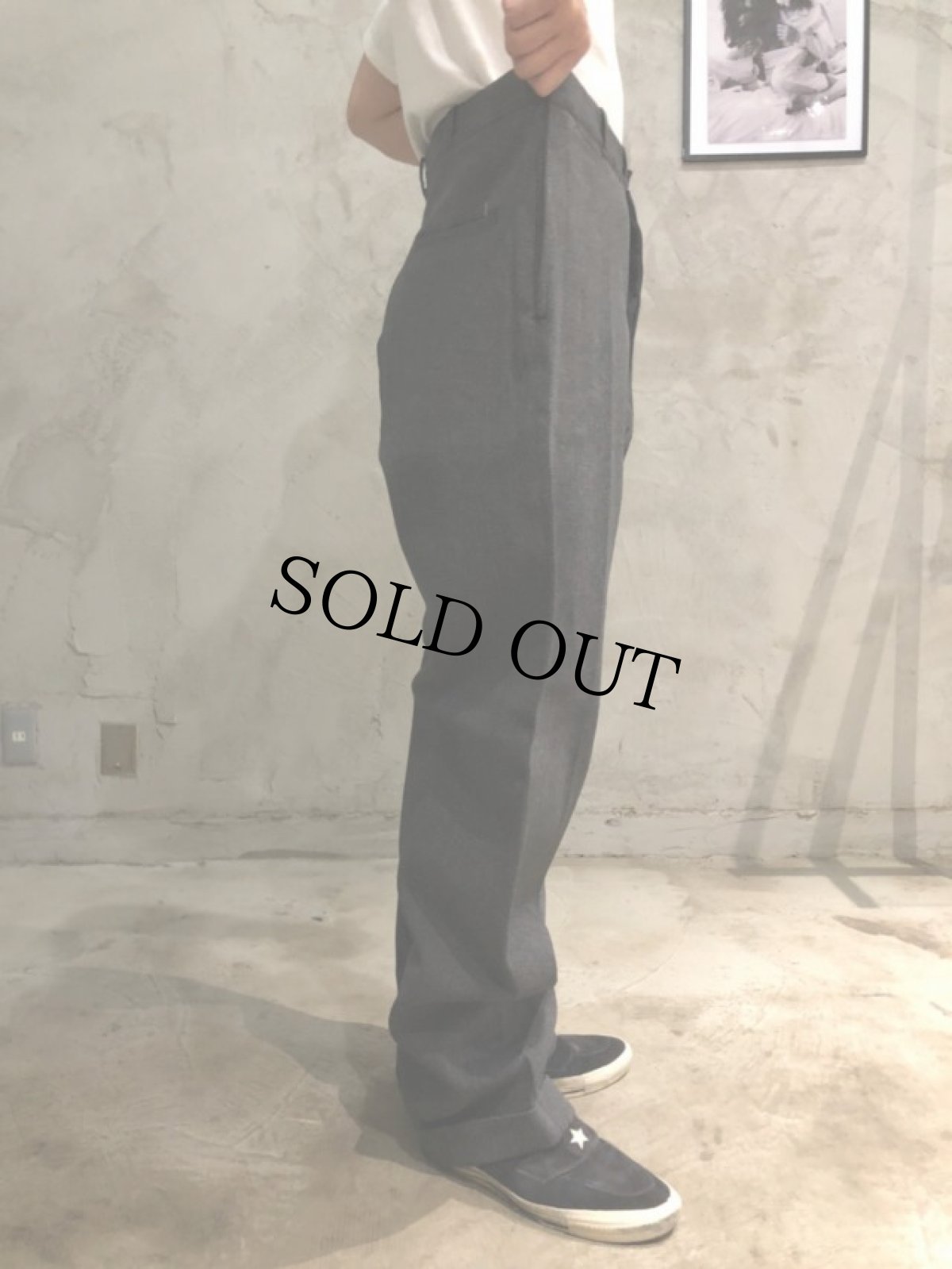画像4: 50's PEPPERELL WHIPCORD SOLT & PEPPER Trousers W43 DEADSTOCK (4)