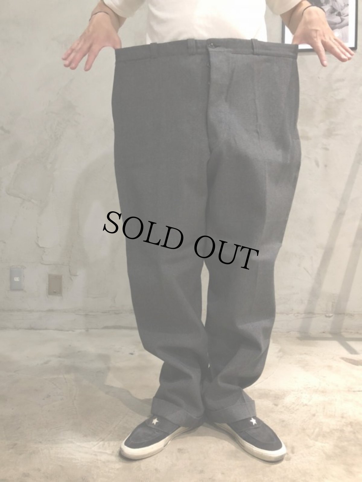 画像3: 50's PEPPERELL WHIPCORD SOLT & PEPPER Trousers W43 DEADSTOCK (3)