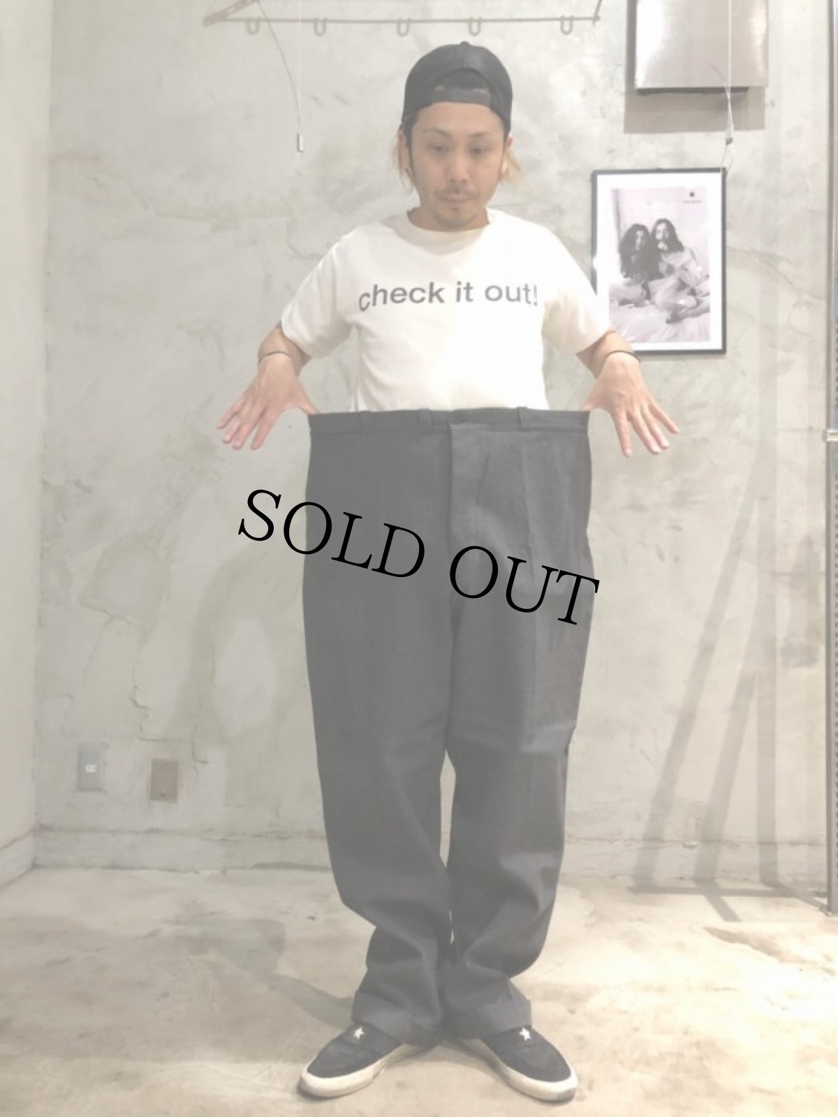 画像6: 50's PEPPERELL WHIPCORD SOLT & PEPPER Trousers W43 DEADSTOCK (6)