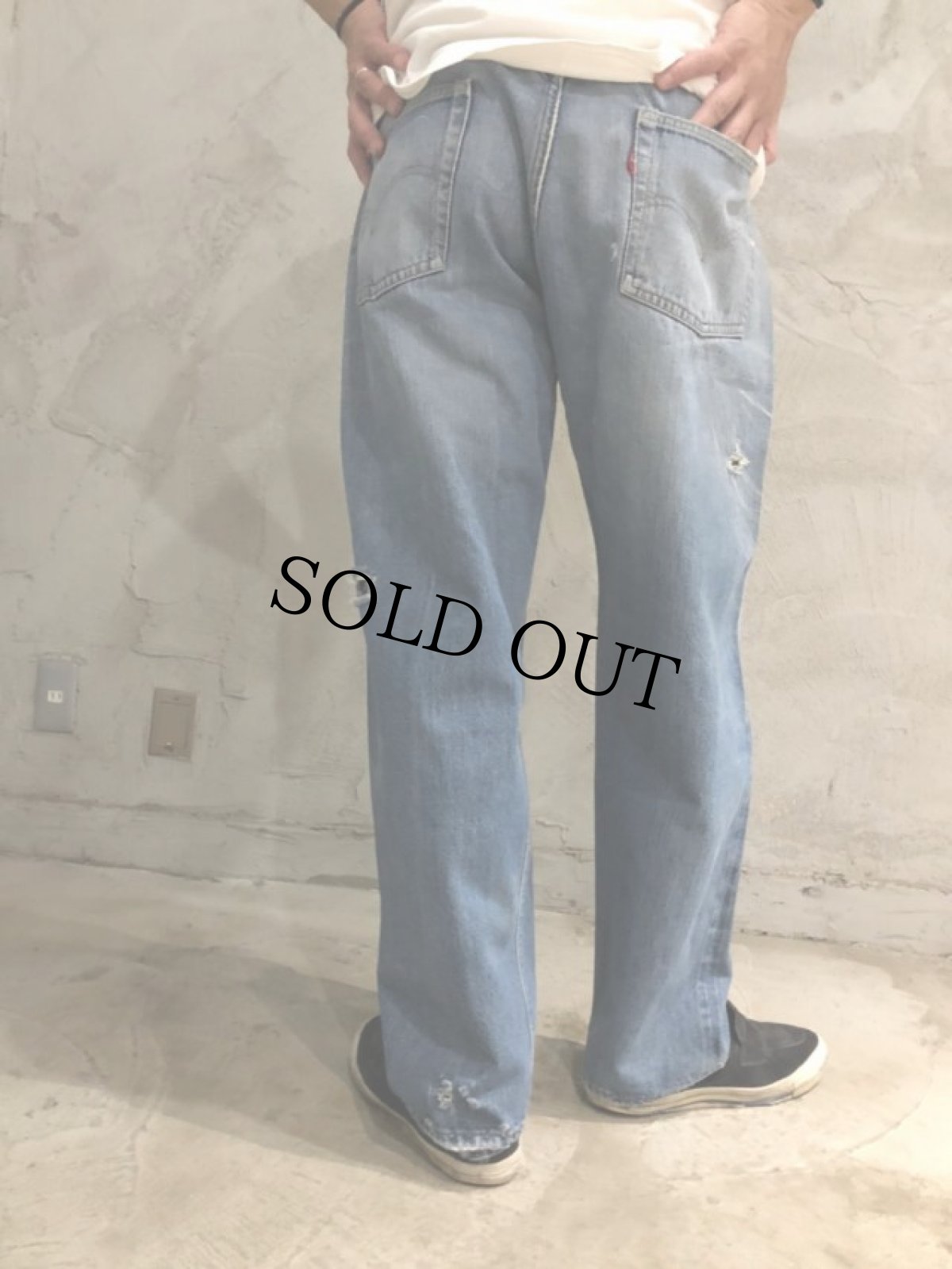 画像10: 60〜70's LEVI'S 501 BIGE デニムパンツ W36 (10)