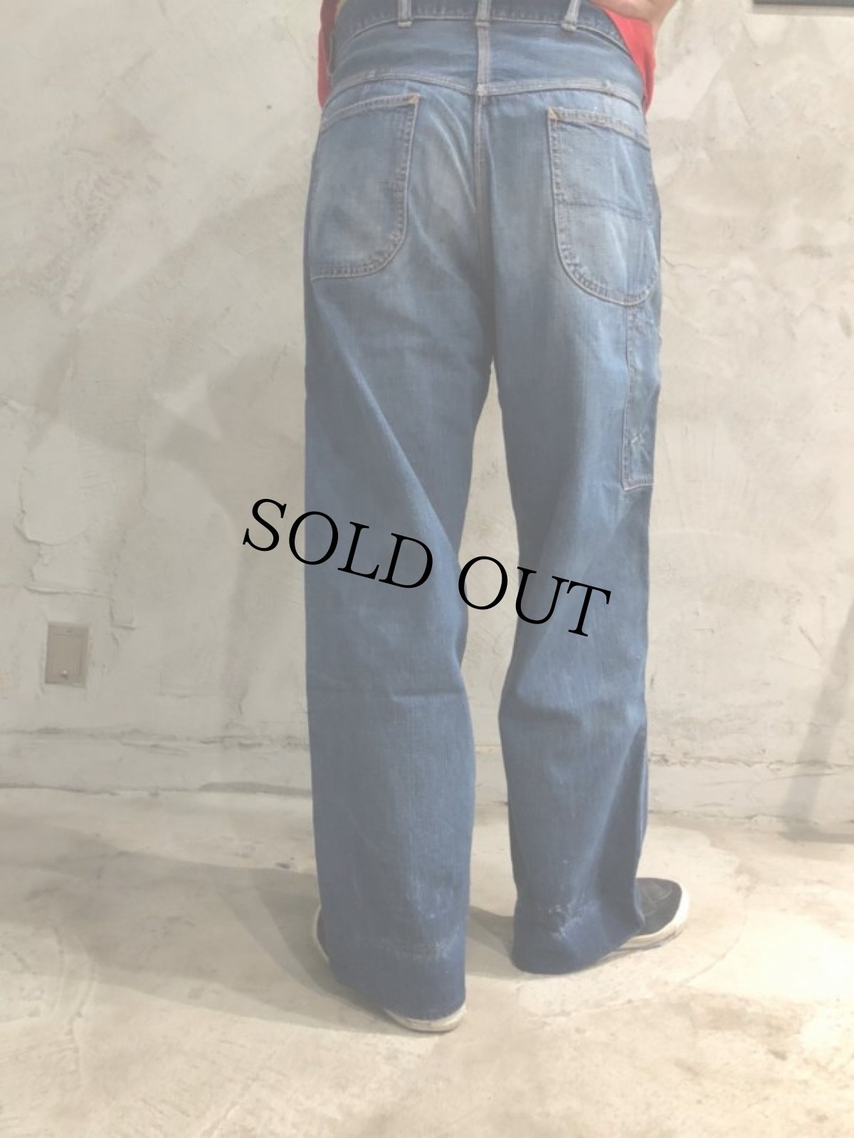 画像5: 50〜60's BIGMAC デニムペインターパンツ W35 (5)