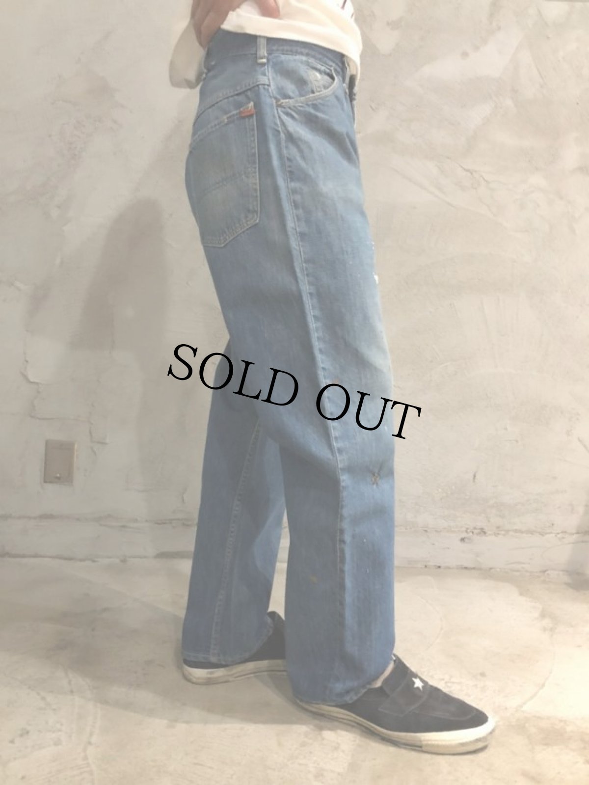 画像3: 60 J.C.PENNEY FOREMOST 5ポケットデニムパンツ ペンキ付き W34 (3)