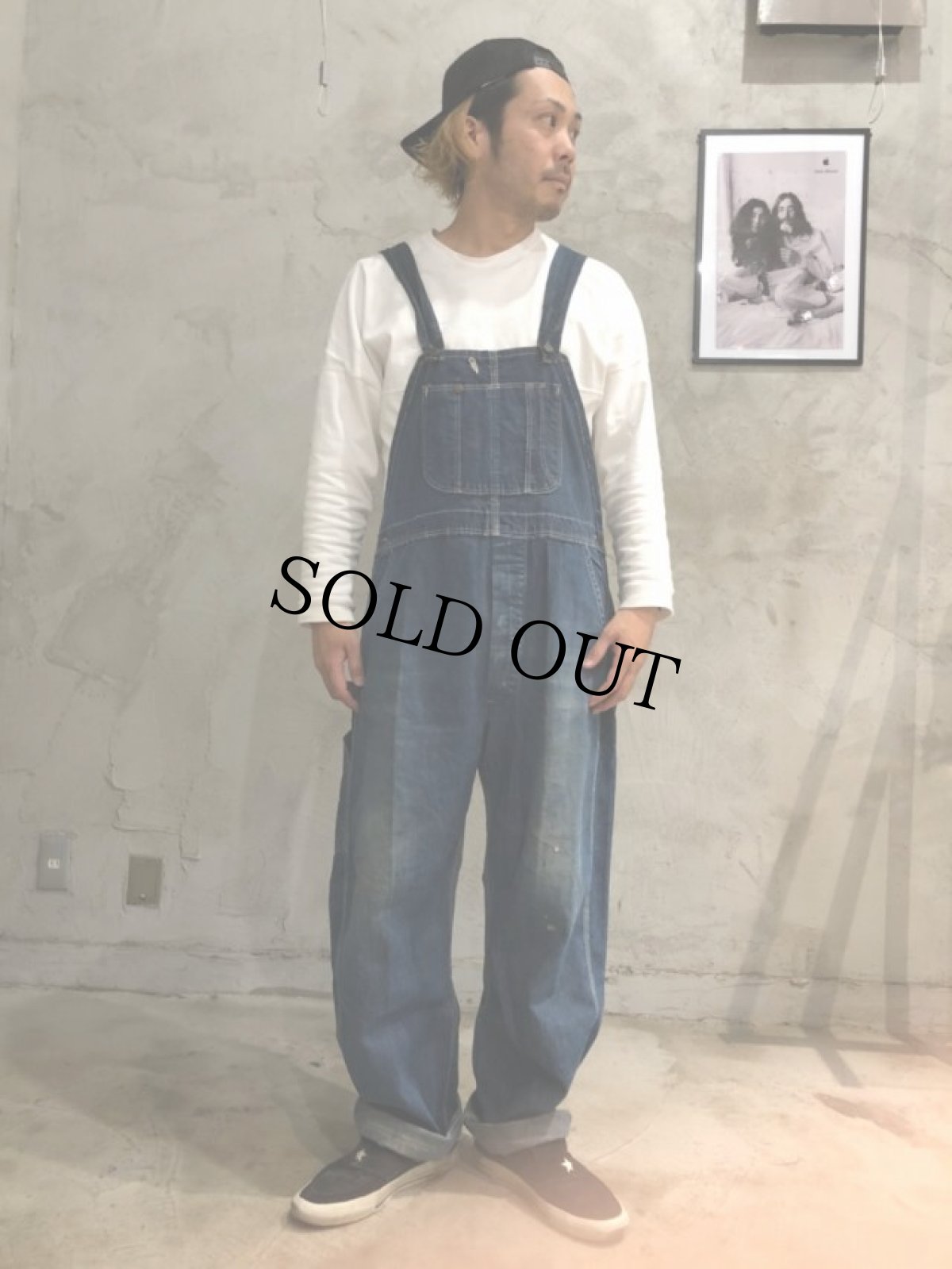 画像2: 40〜50's STOREBRAND Denim Overall (2)