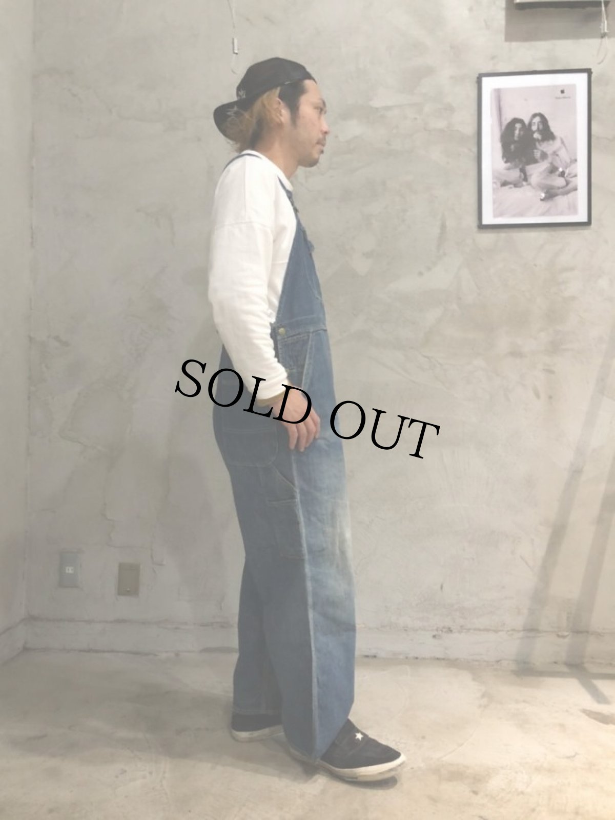 画像4: 40〜50's BIG BUCK by ELY&WALKER デニムオーバーオール W38 (4)