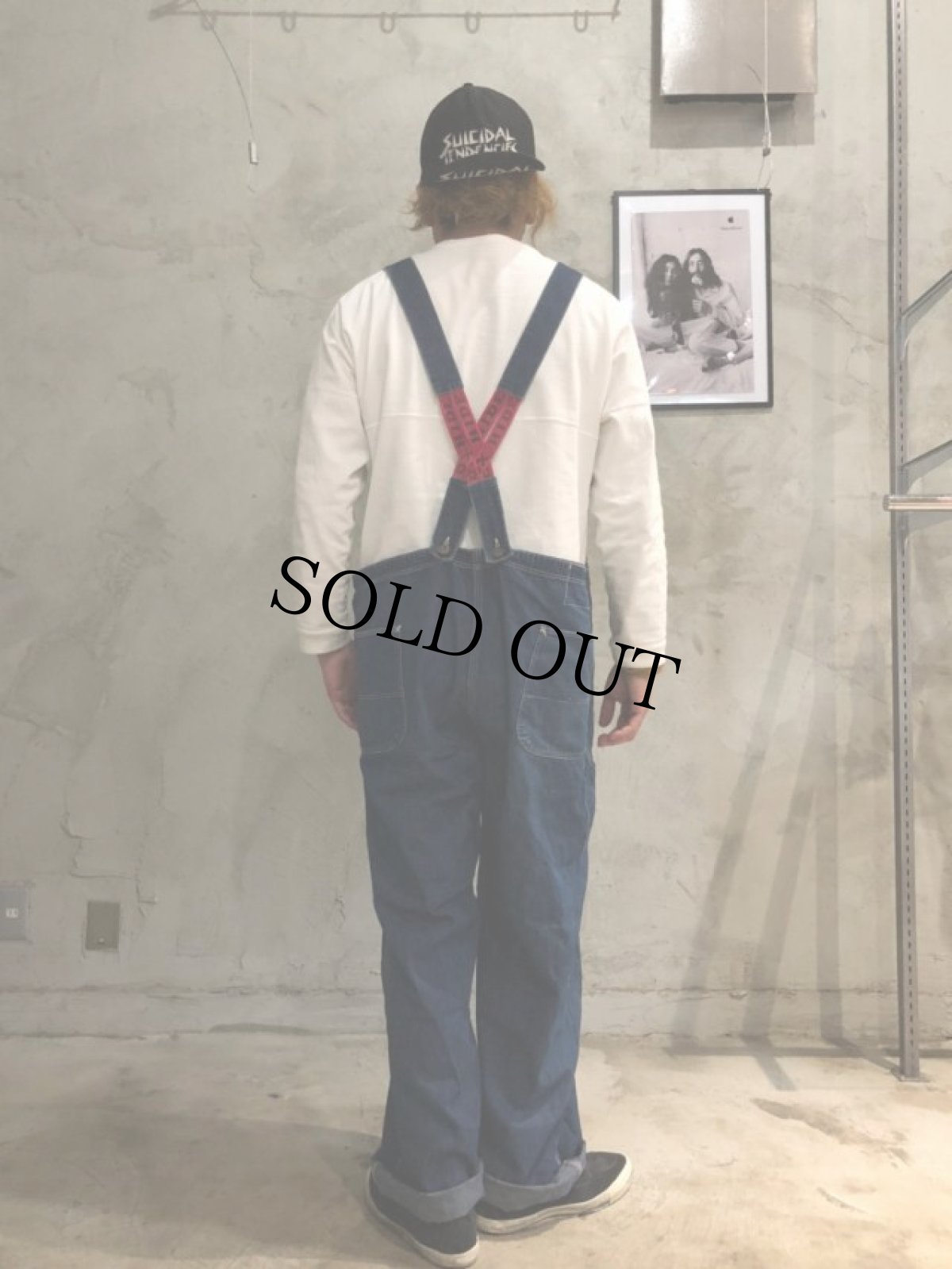 画像5: 40〜50's OX HIDE by J.C.PENNEY Low back Denim Overall W46 (5)