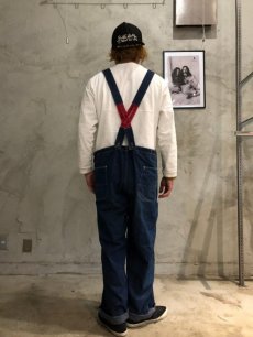 画像5: 40〜50's OX HIDE by J.C.PENNEY Low back Denim Overall W46 (5)