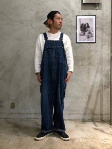 画像3: 40〜50's OX HIDE by J.C.PENNEY Low back Denim Overall W46 (3)