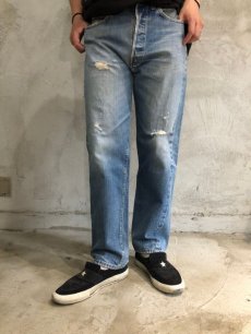 画像6: 60〜70's LEVI'S 501 BIGE デニムパンツ W32 (6)