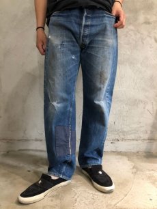 画像2: 60's〜70's LEVI'S 501 USA製 BIGE デニムパンツ W35 (2)