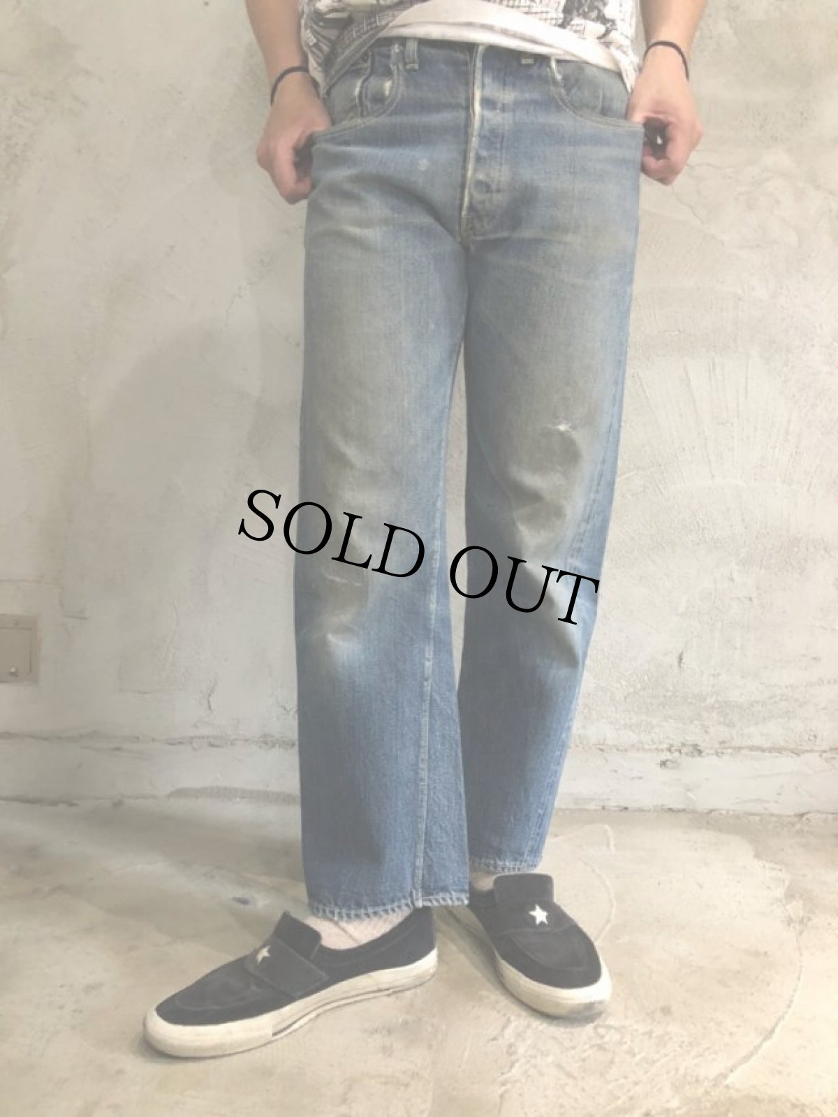 画像2: 1950's LEVI'S 501XX ギャラ入り紙パッチ W32 (2)