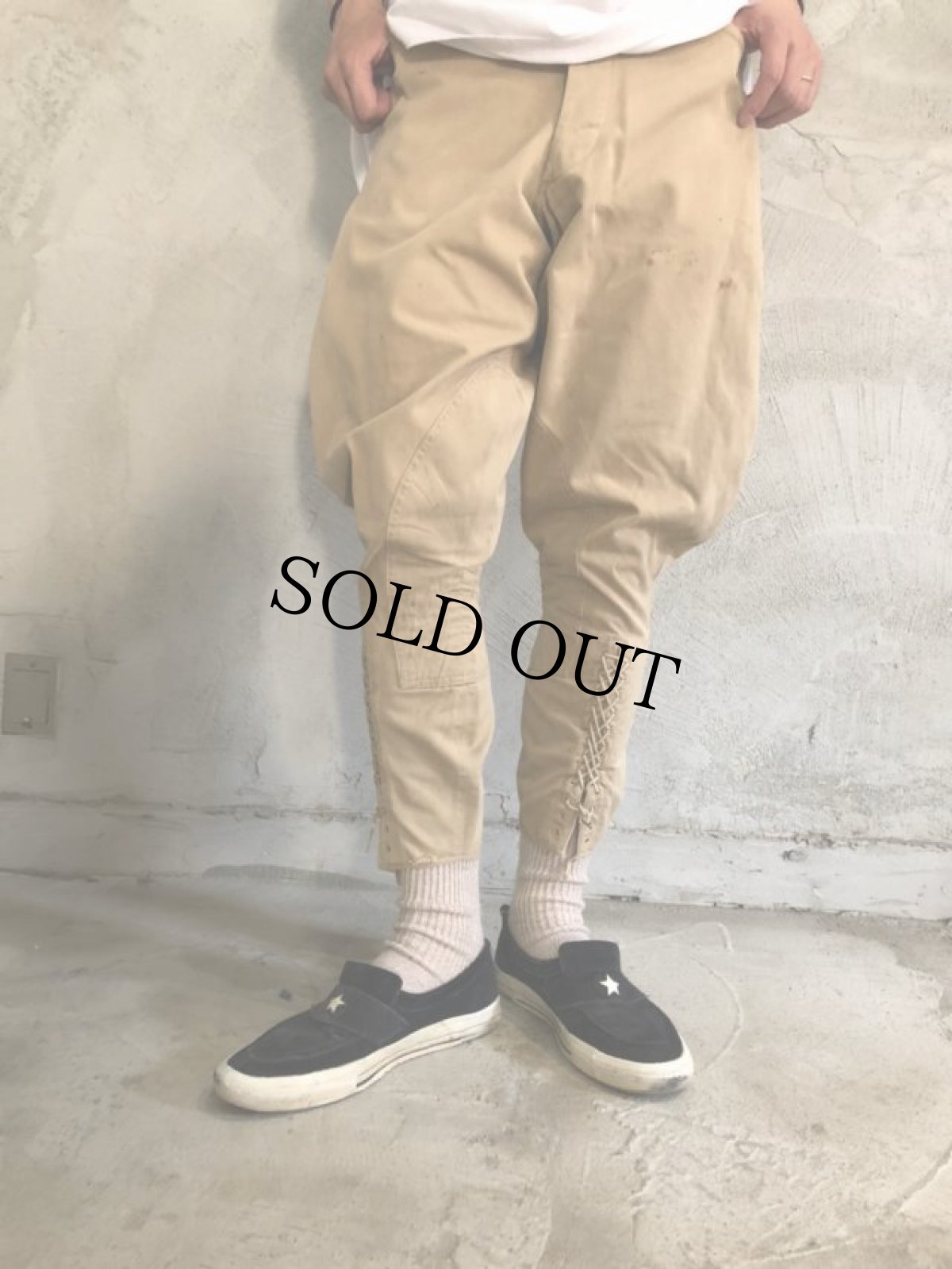 画像2: 30's〜40's U.S.ARMY Metal Button Jodhpurs Pants W31 (2)