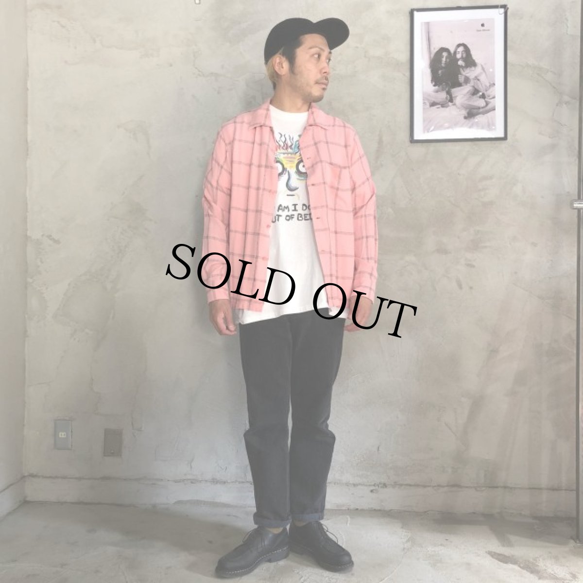 画像5: 50's 格子柄 開襟シャツ (5)