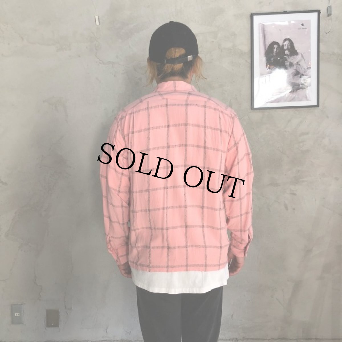 画像4: 50's 格子柄 開襟シャツ (4)