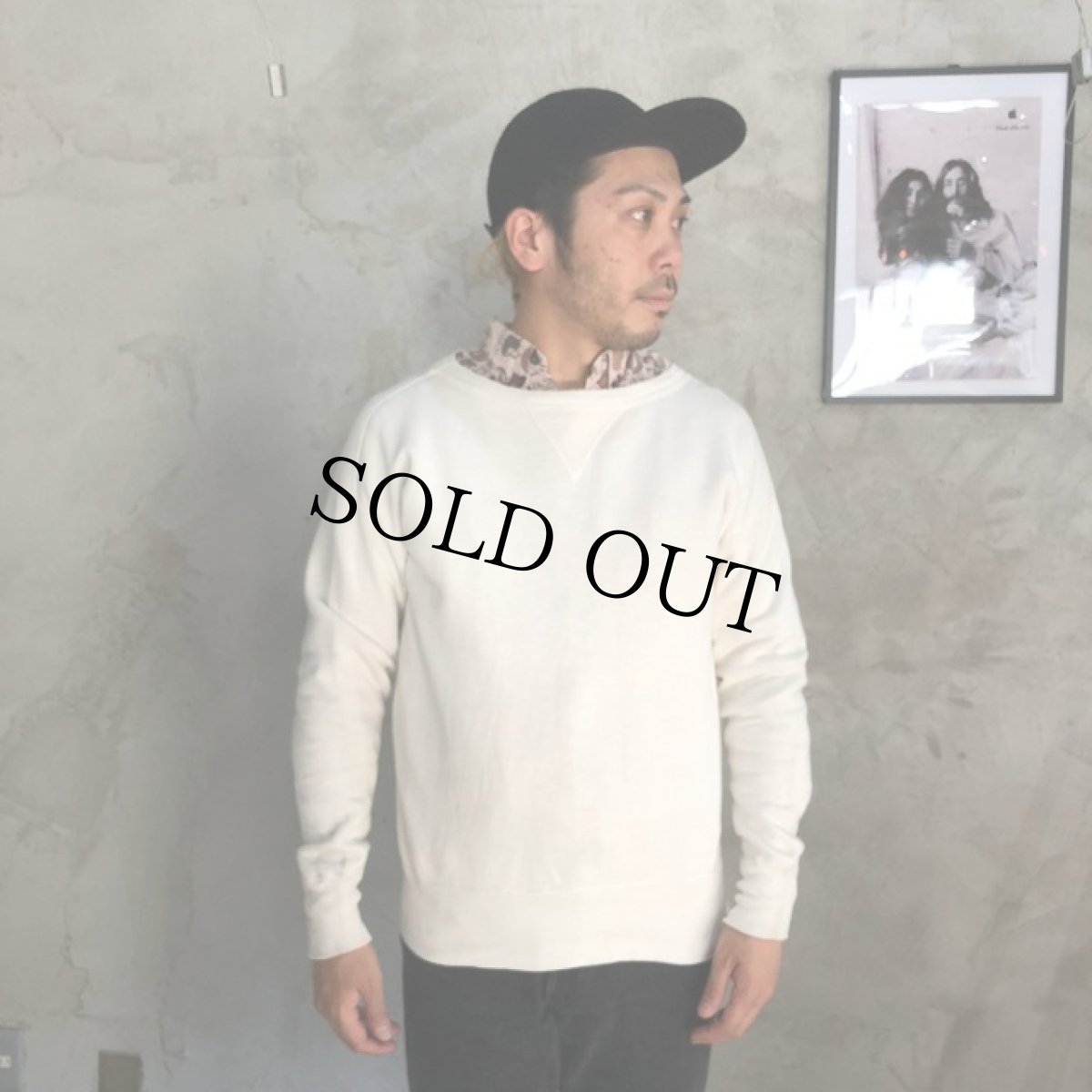 画像2: 50's〜60's 前V 無地Sweat (2)