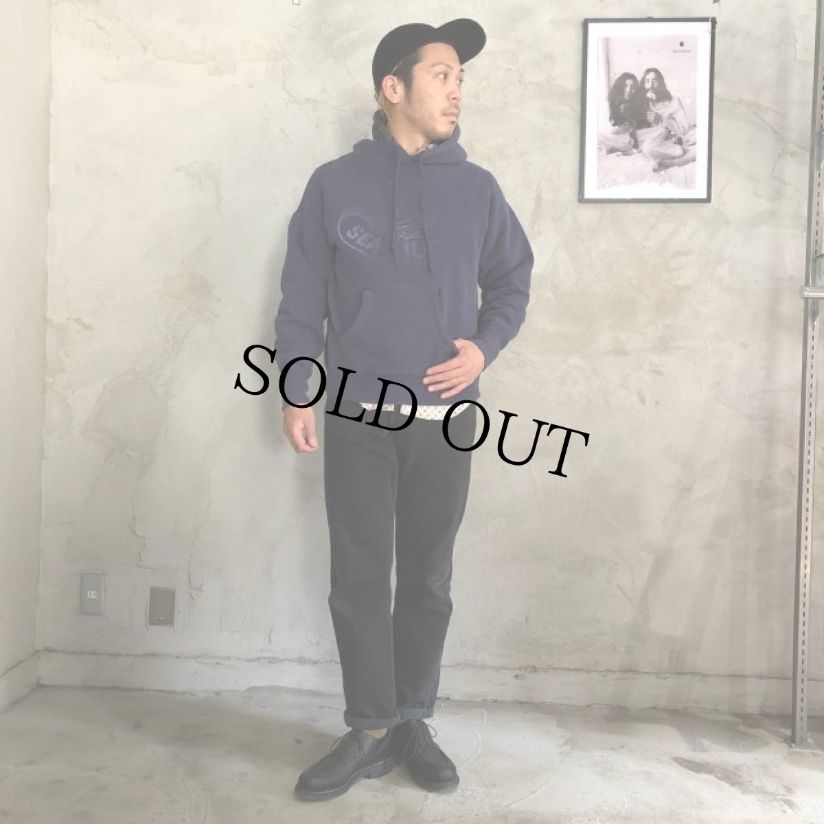 画像6: 60's "GAHANNA SWIM TEAM" Sweat Hoodie Navy (6)