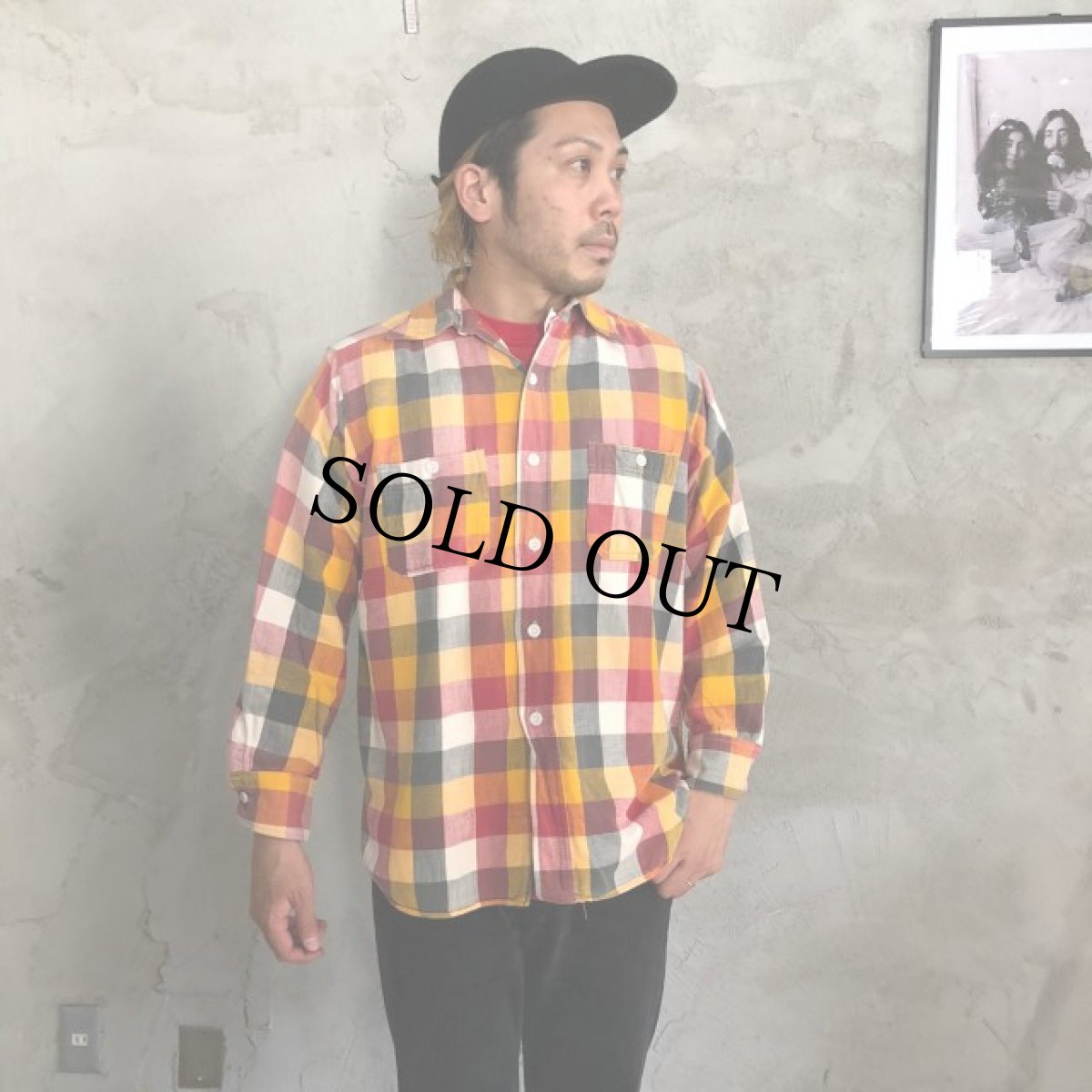 画像2: 50's SUNVALLEY PLAID チェック柄 マチ付きネルシャツ (2)