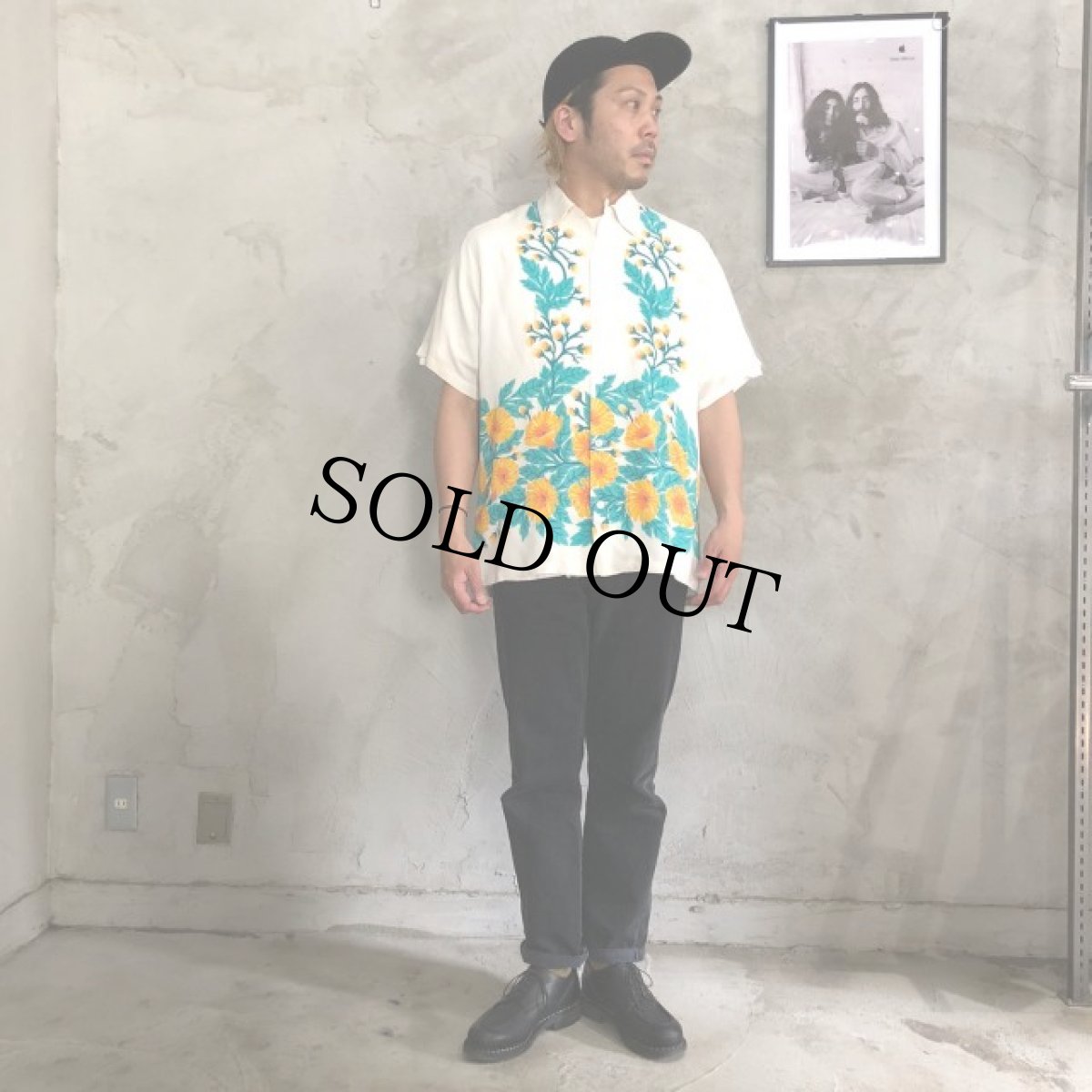 画像5: 40's Duke Kahanamoku chrysanthemum（菊） Hawaiian shirts (5)