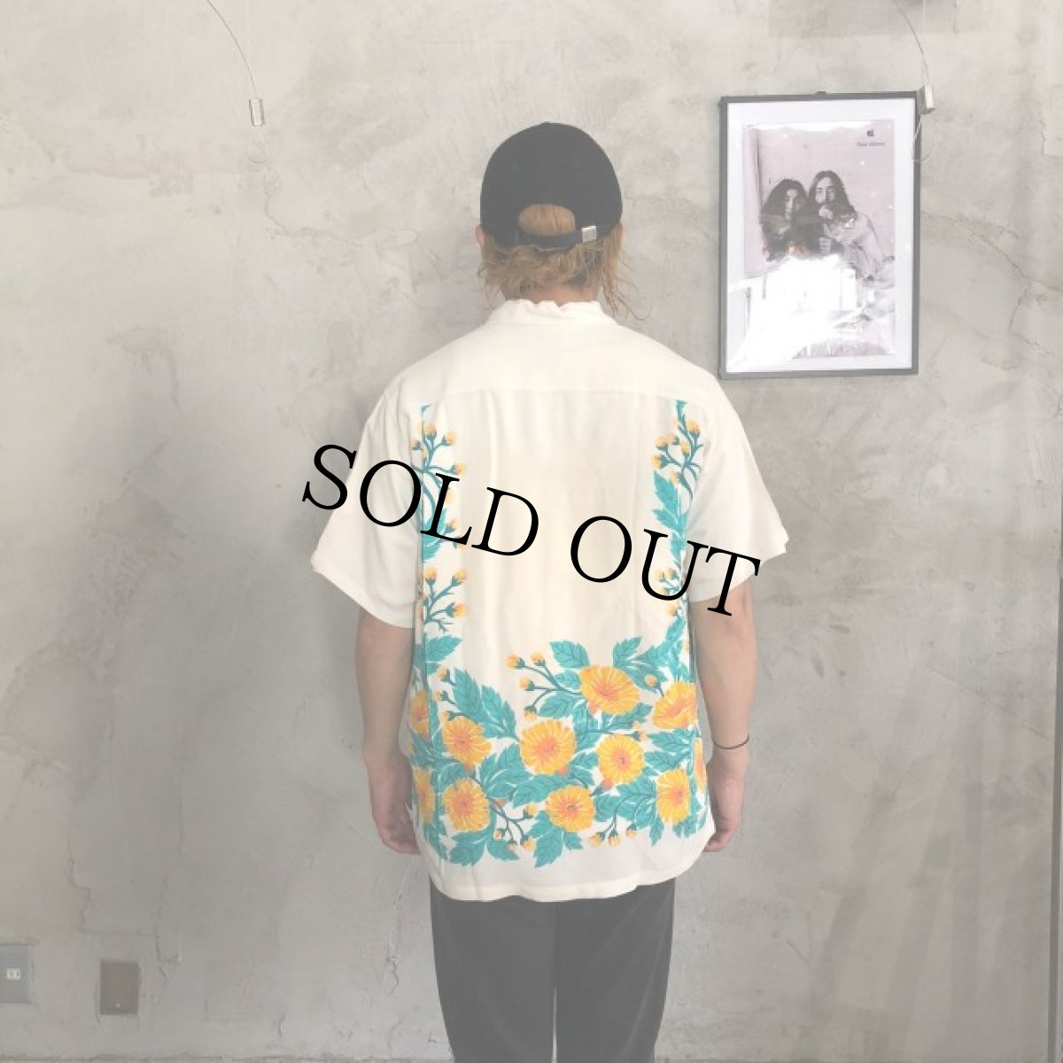 画像4: 40's Duke Kahanamoku chrysanthemum（菊） Hawaiian shirts (4)