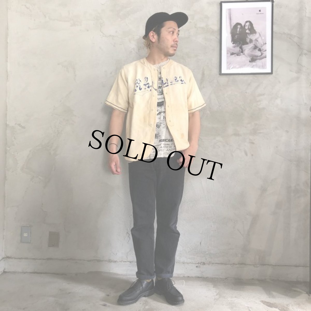 画像5: 40's "Rhines" Baseball Flannel Shirt (5)