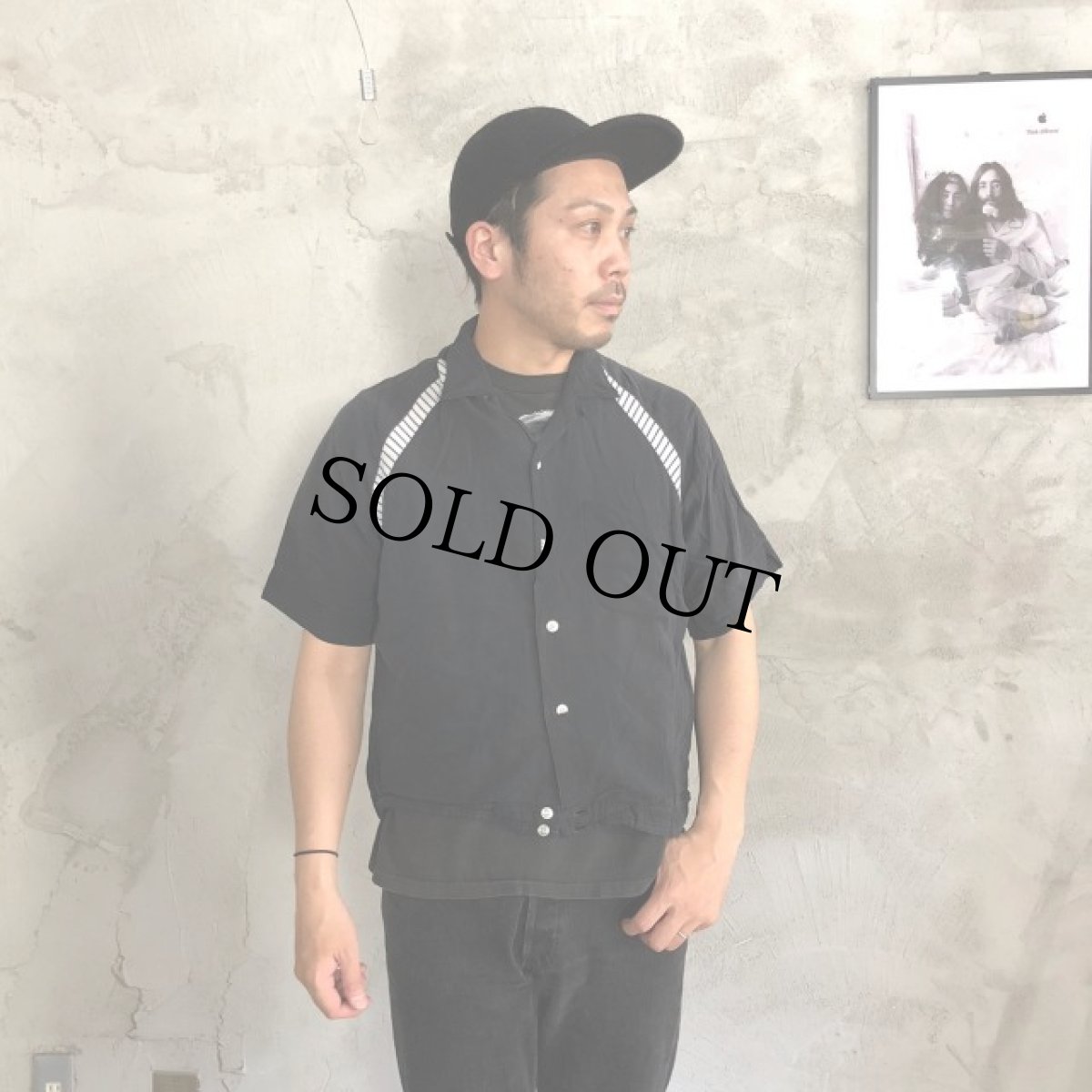 画像2: VINTAGE チェーンステッチ ボーリングシャツ (2)