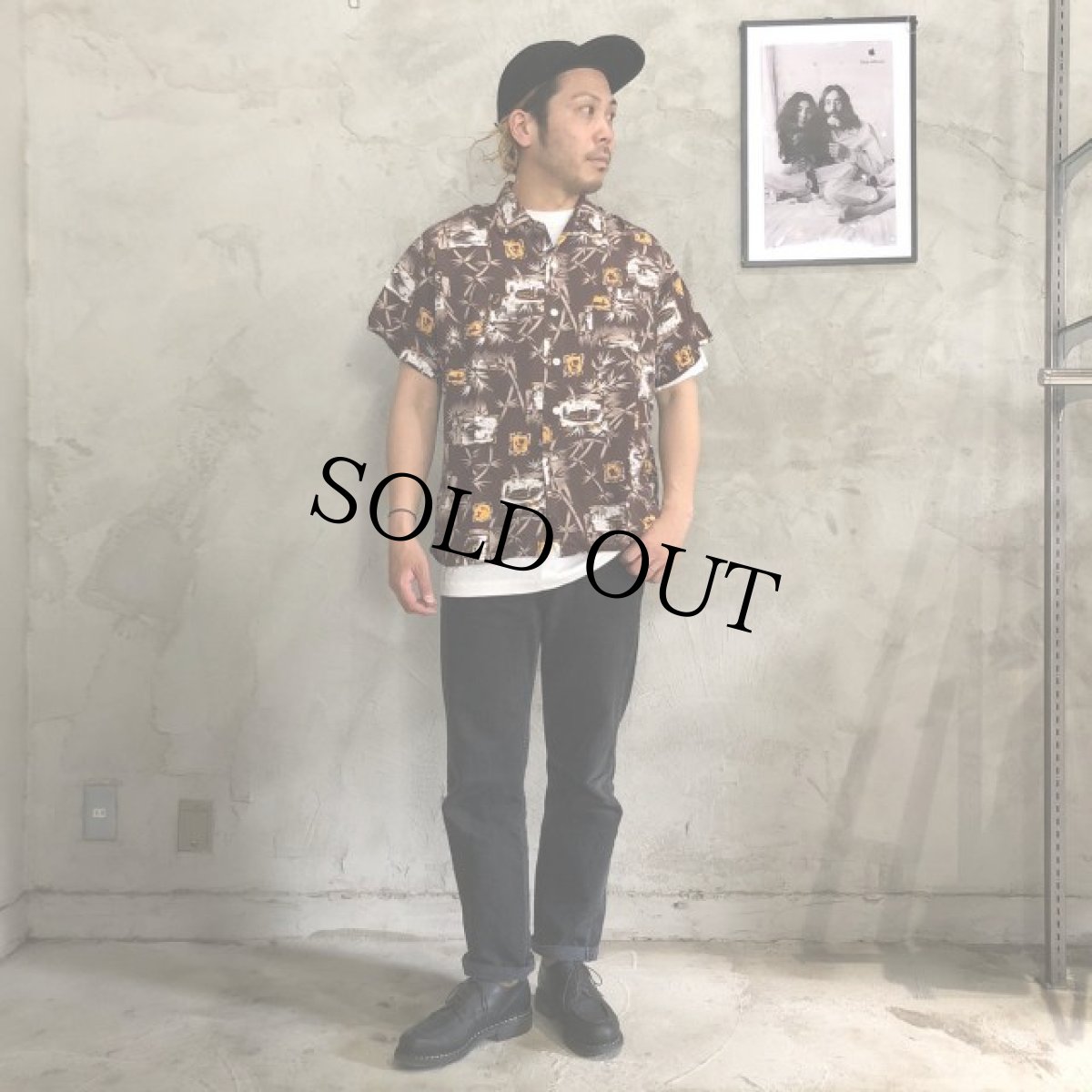 画像5: 50's KAHANAMOKU Rayon Hawaiian Shirt (5)