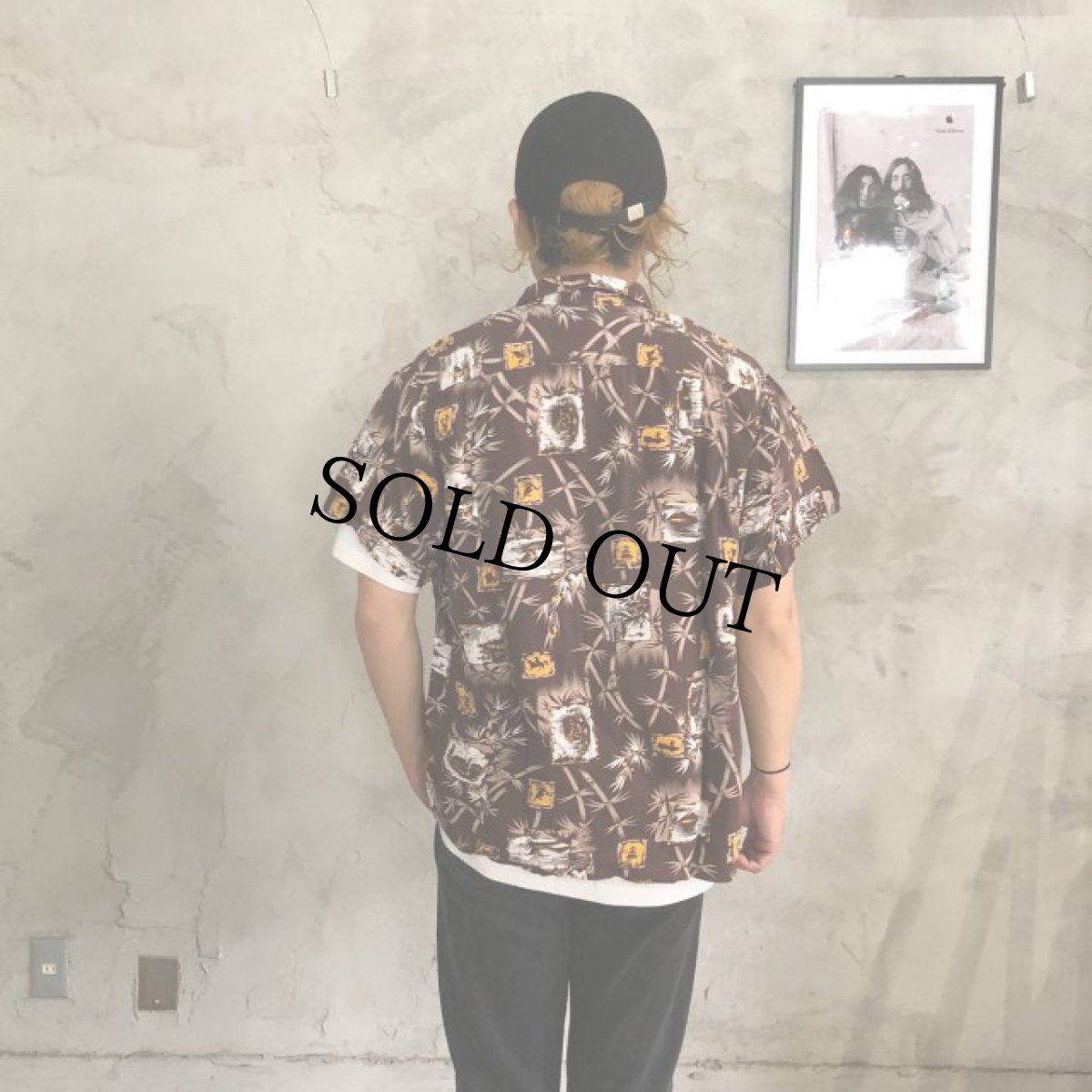 画像4: 50's KAHANAMOKU Rayon Hawaiian Shirt (4)