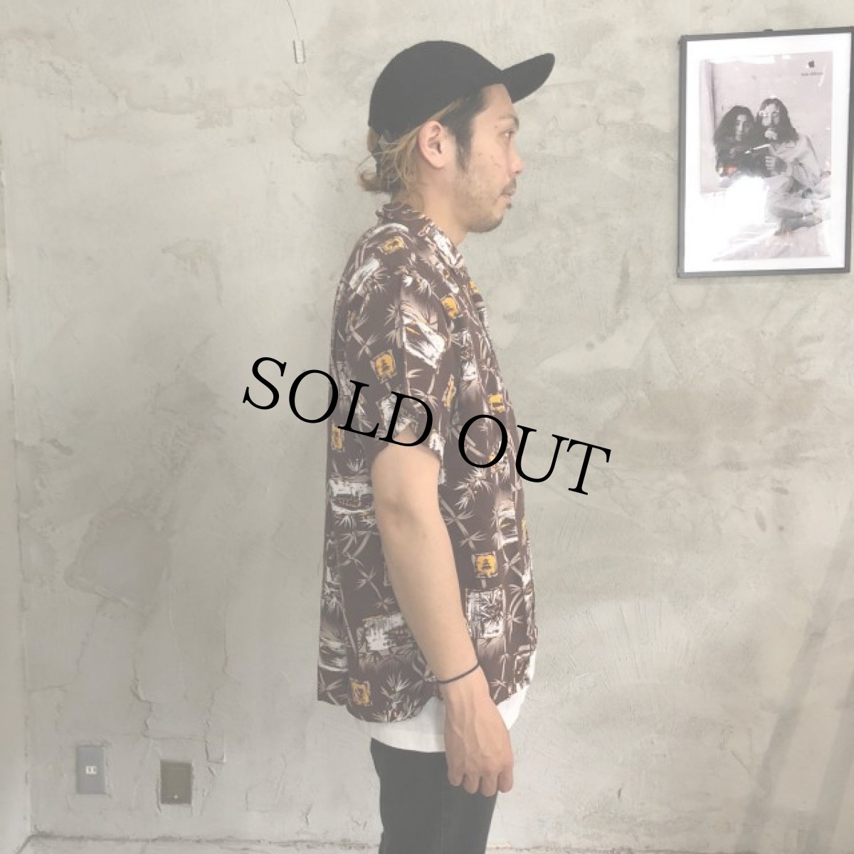 画像3: 50's KAHANAMOKU Rayon Hawaiian Shirt (3)