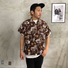 画像2: 50's KAHANAMOKU Rayon Hawaiian Shirt (2)