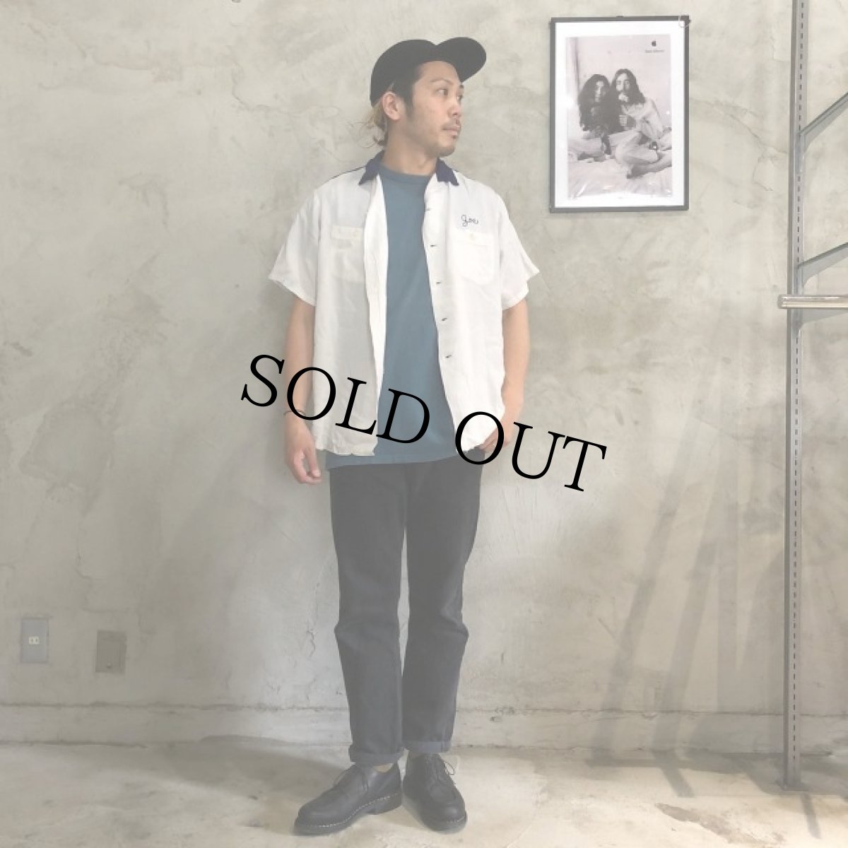 画像5: 60's USA製 チェーン刺繍ボーリングシャツ (5)